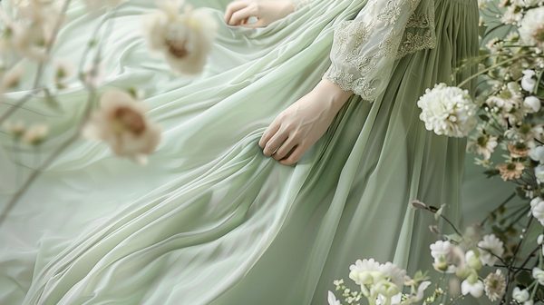 Découvrez la robe vert d'eau parfaite pour invités de mariage